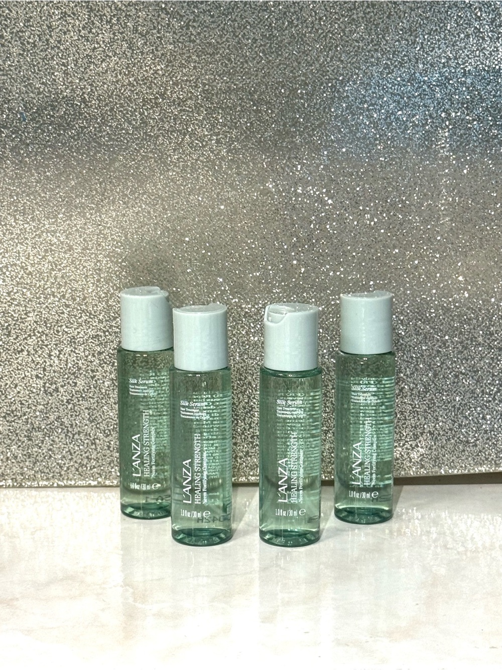 Mini Travel Size L’anza Lanza Healing Strength Silk Serum x4